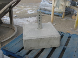 Lafarge Precast Edmonton Concrete Sign Post Base
