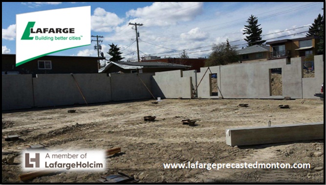 Lafarge Precast Edmonton Concrete Structural Foundation Wall Panels Calgary Alberta