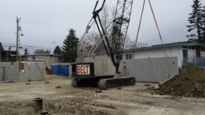 Lafarge Precast Edmonton Niche One residential condominium insulated foundation wall panels alberta