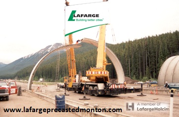 Lafarge Precast Concrete Wildlife Overpass Crossing