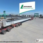 Lafarge Precast Concrete Bridge Girder Shipment