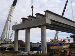 Anthony Henday Prestressed Precast Girders by Lafarge Precast Edmonton western canada