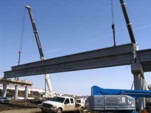 Anthony Henday Prestressed Precast Girders by Lafarge western canada