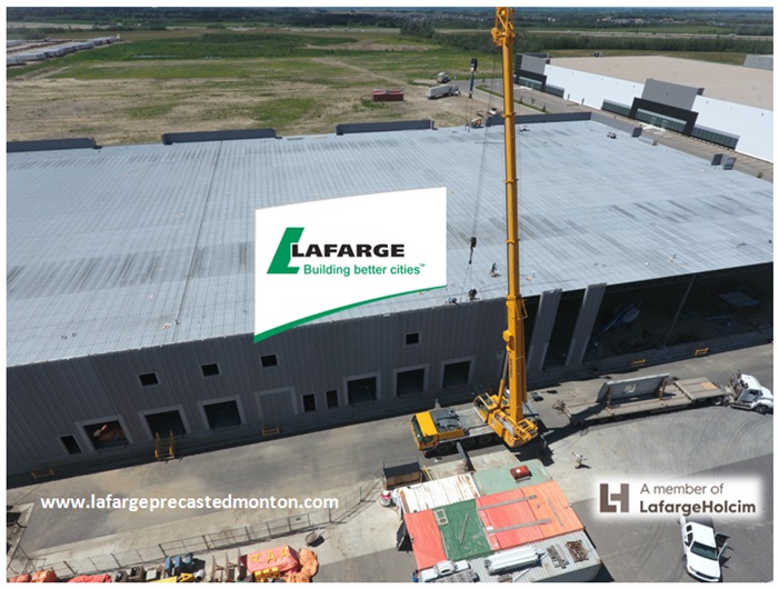 Lafarge Precast Edmonton Alberta Horizon D Precast cladding system installation