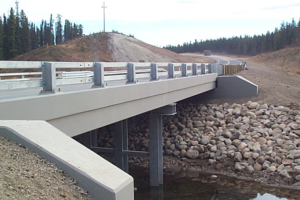 Lafarge Precast Edmonton Concrete Bridge Girder Installed Alberta