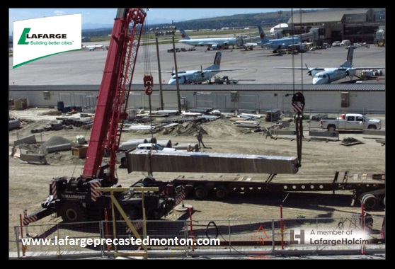 Precast Concrete Columns by Lafarge Precast Edmonton