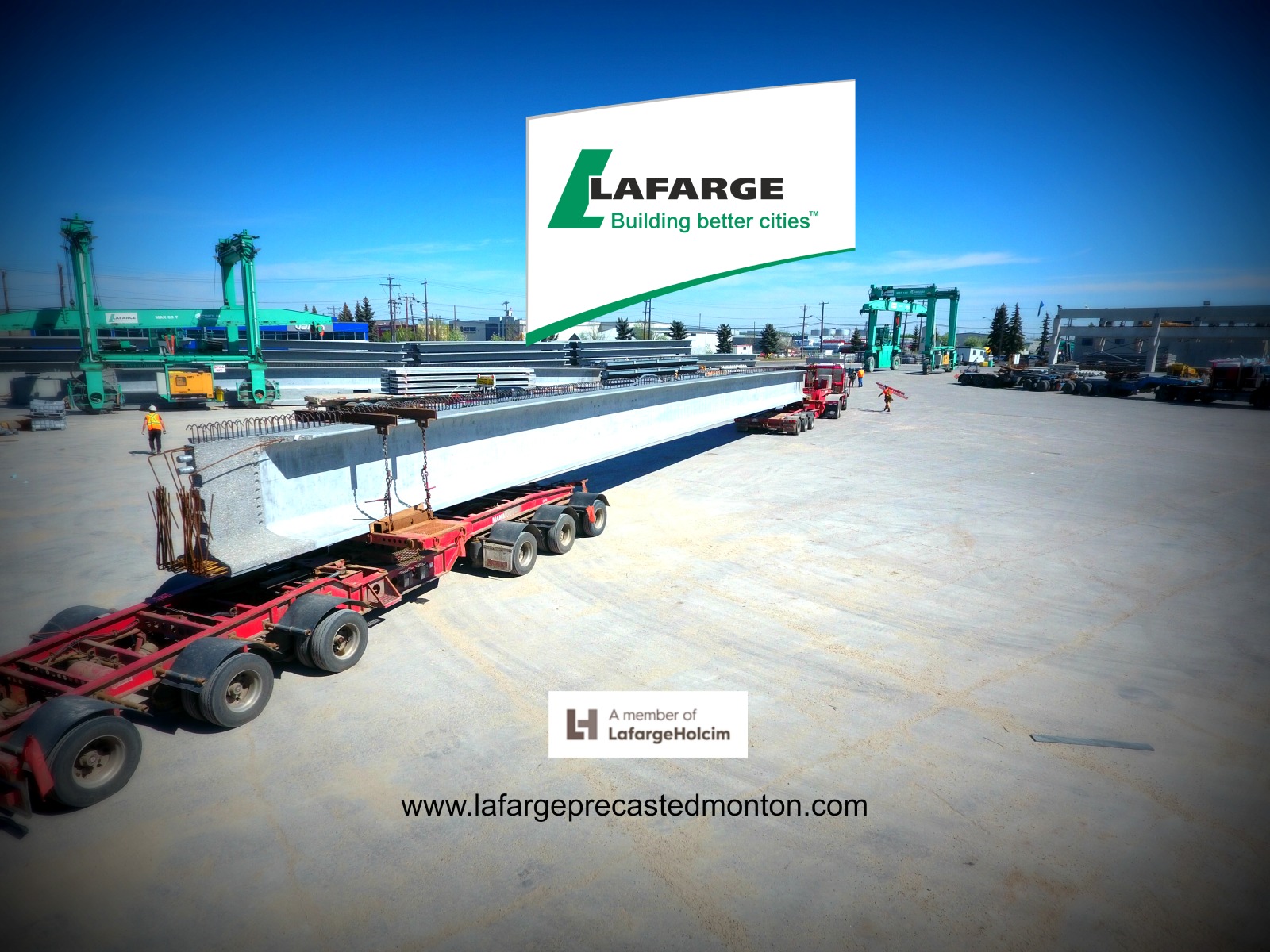 Precast Concrete Girder by Lafarge Precast Edmonton Alberta