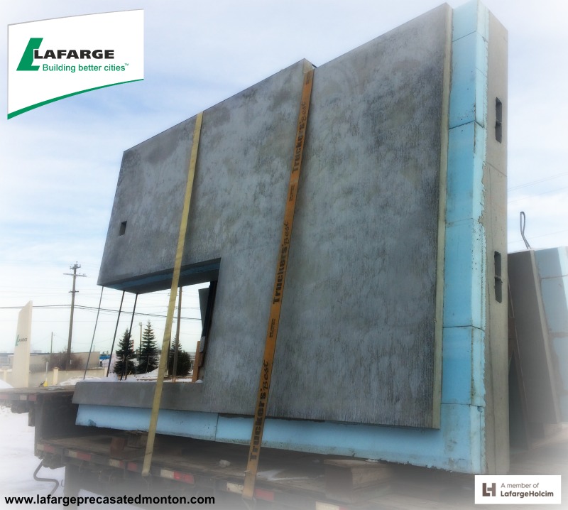Cement wall panels Edmonton by Lafarge Precast Edmonton