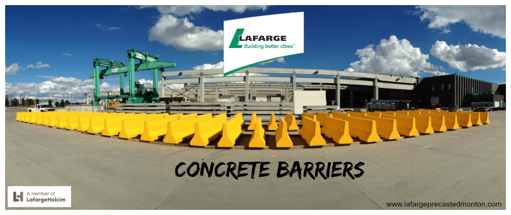 Construction Barriers Edmonton by Lafarge Precast Edmonton