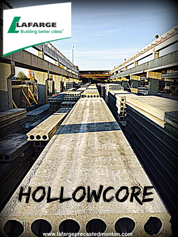 Hollow Core Floor Systems Alberta by Lafarge Precast Edmonton