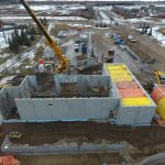 Jubilee-Park-Spruce-Grove-cement-wall-installation-by-Lafarge-Precast-Edmonton