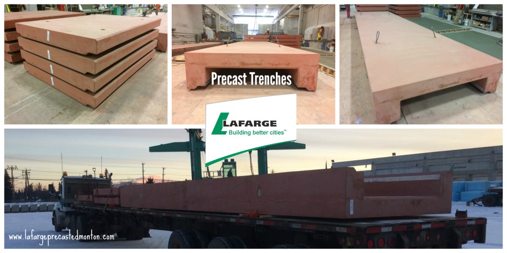 Precast Concrete Trenches Alberta by Lafarge Precast Edmonton