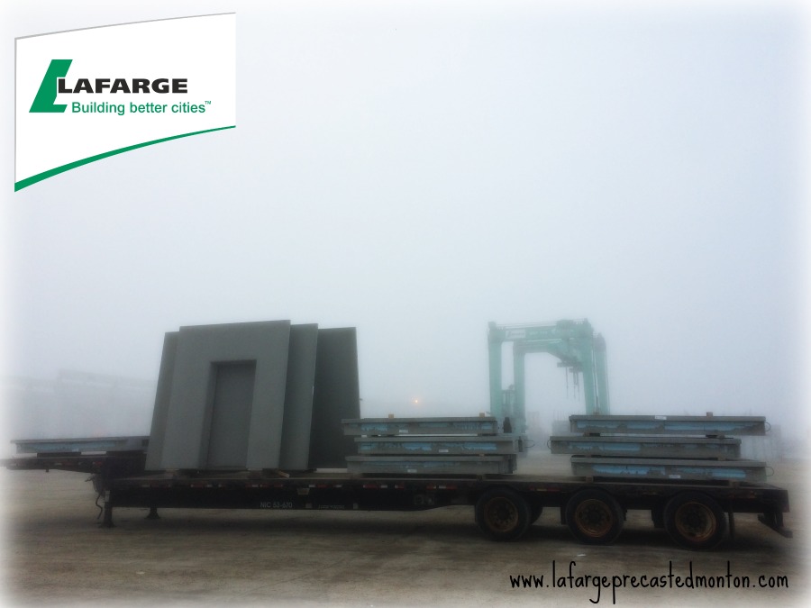 Prefabricated wall panels Alberta Lafarge Precast Edmonton Alberta