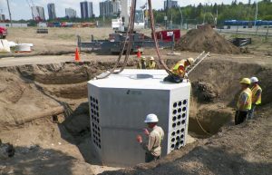 Underground concrete vault 1400 by lafarge precast edmonton