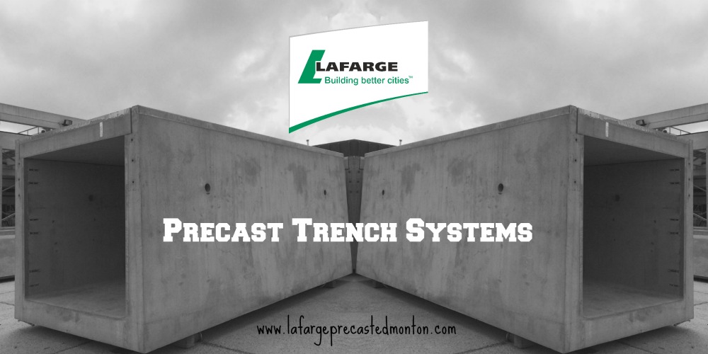 precast concrete trench systems Alberta by Lafarge Precast Edmonton