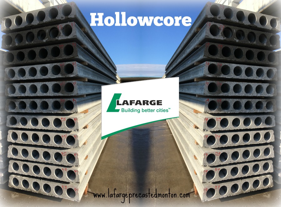 Hollow core planks Western Canada by Lafarge Precast Edmonton