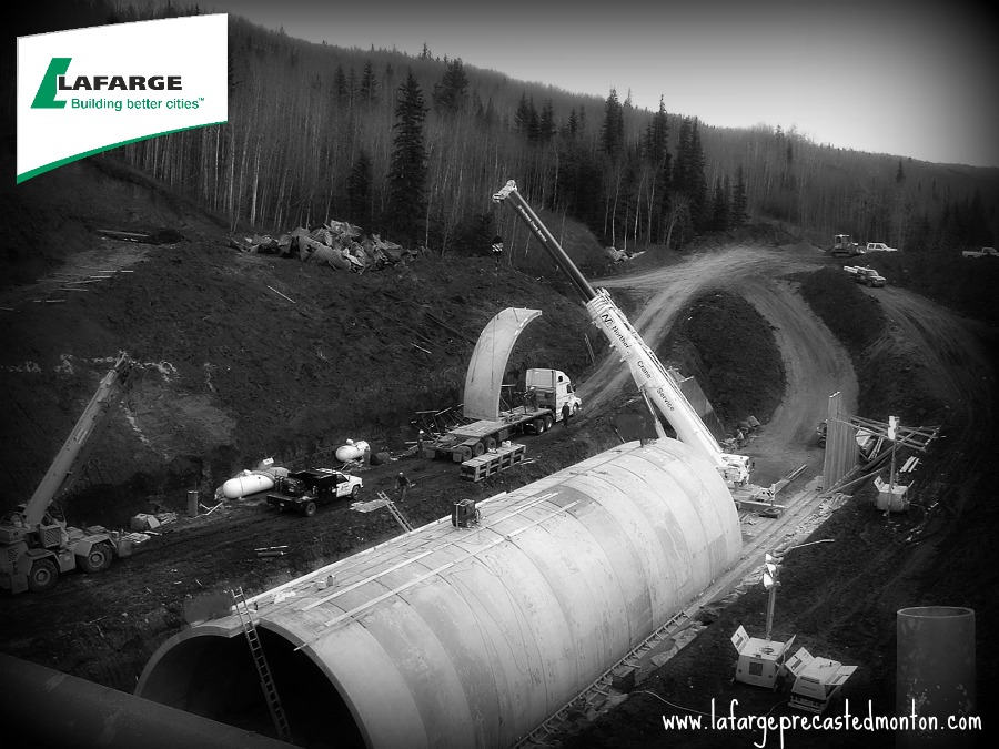 Precast concrete arches by Lafarge Precast Edmonton Western Canada