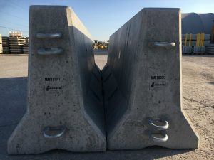 Concrete Median Barriers 440-TL3 by Lafarge Precast Edmonton Western Canada