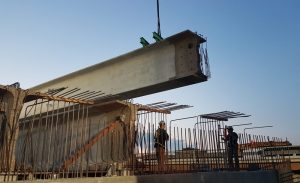 Taylor Drive Red Deer precast concrete NU Girders by Lafarge Edmonton AB