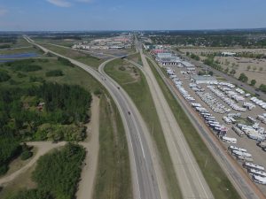 Taylor Drive Intersection expansion Red Deer by Lafarge Precast Edmonton West Can