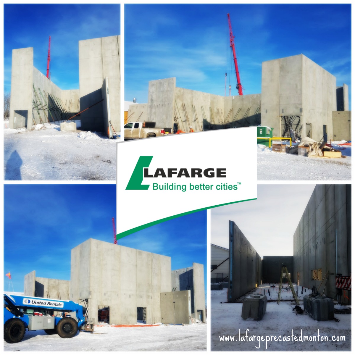 Concrete Wall Installations by Lafarge Precast Edmonton