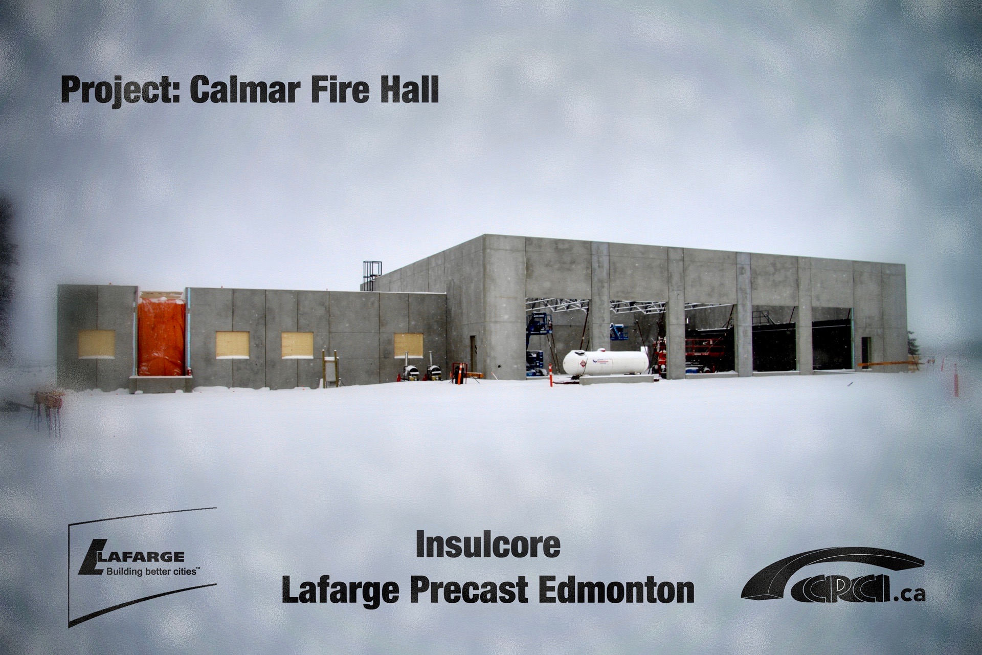 Wall panel loadbearing system installations by Lafarge Precast Edmonton