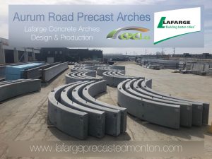 Precast concrete arches by Lafarge Precast Edmonton Western Canada