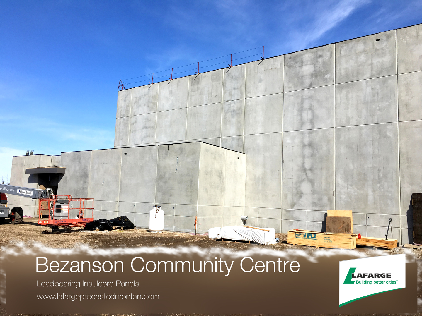 Concrete Wall Installations by Lafarge Precast Edmonton