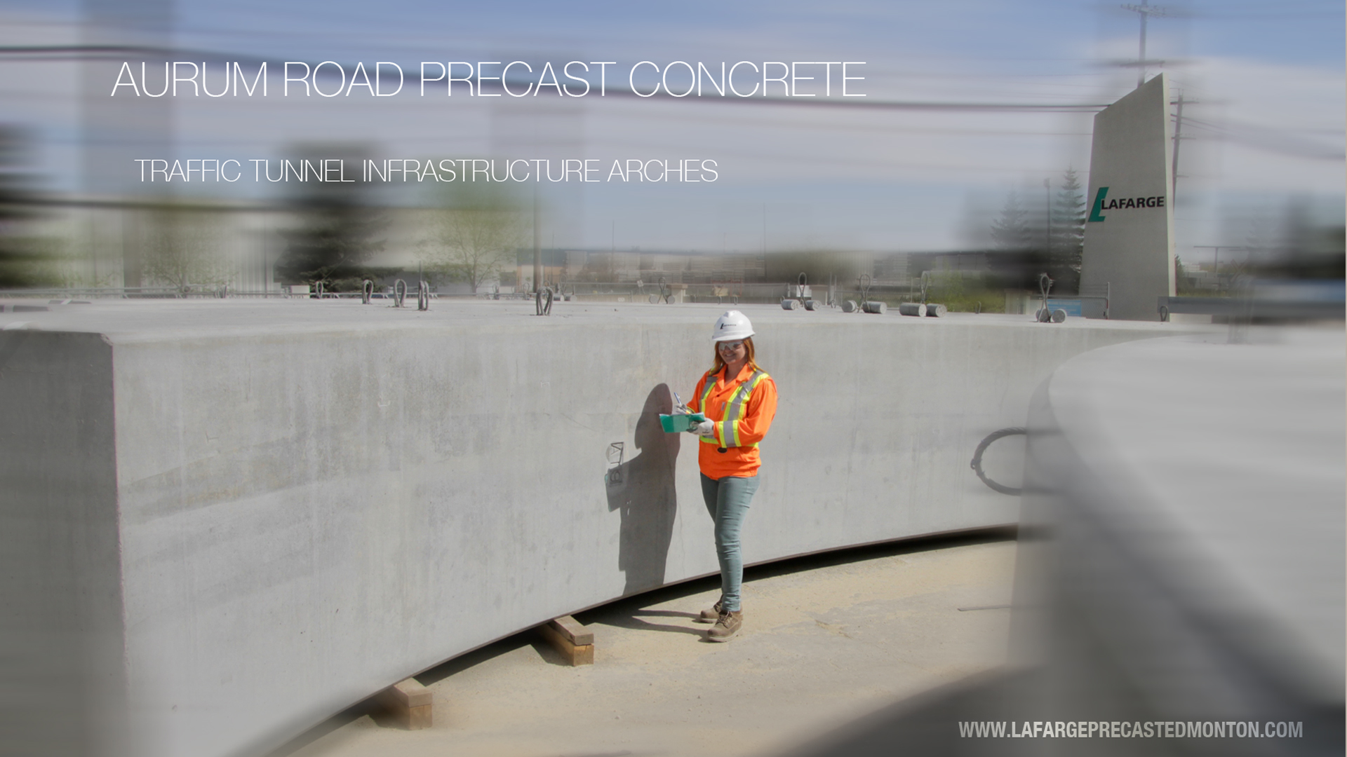 Precast concrete arches by Lafarge Precast Edmonton Western Canada