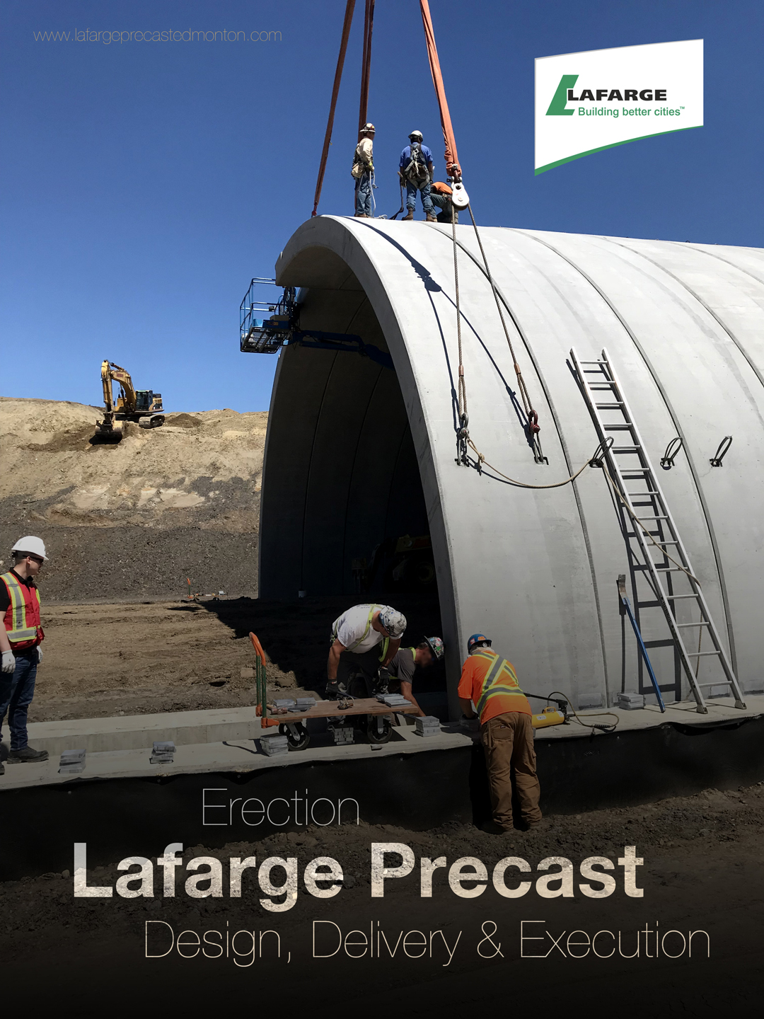 Precast concrete arches by Lafarge Precast Edmonton Western Canada