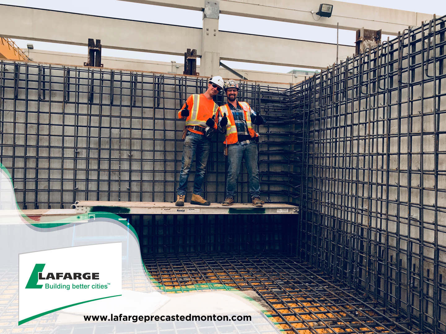Lafarge Precast Edmonton Tank Vault Rebar Team Concrete Cement Construction