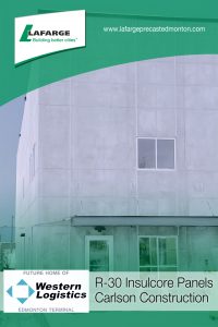 Lafarge Precast Edmonton Insulcore Precast Concrete walls tilt-up cement construction building efficient carlson