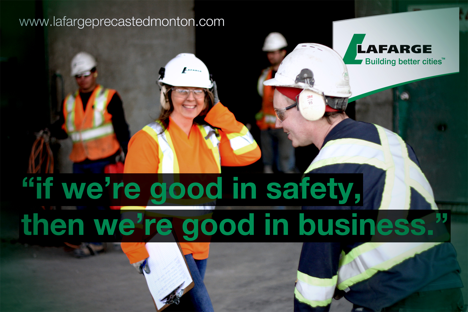 Architectural Precast Cement Concrete Panel Quality Control Lafarge Precast Edmonton Zero Harm Safety Health
