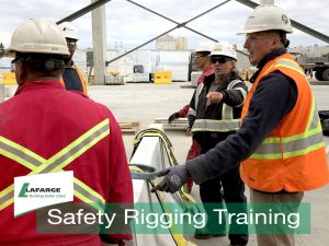 Lafarge Precast Edmonton Safety Training Rigging Concrete Hoisting Lifting Team