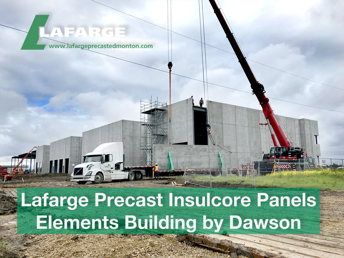 Precast Concrete Cement Lafarge Edmonton Alberta Calgary Pre-fab tilte-up construction