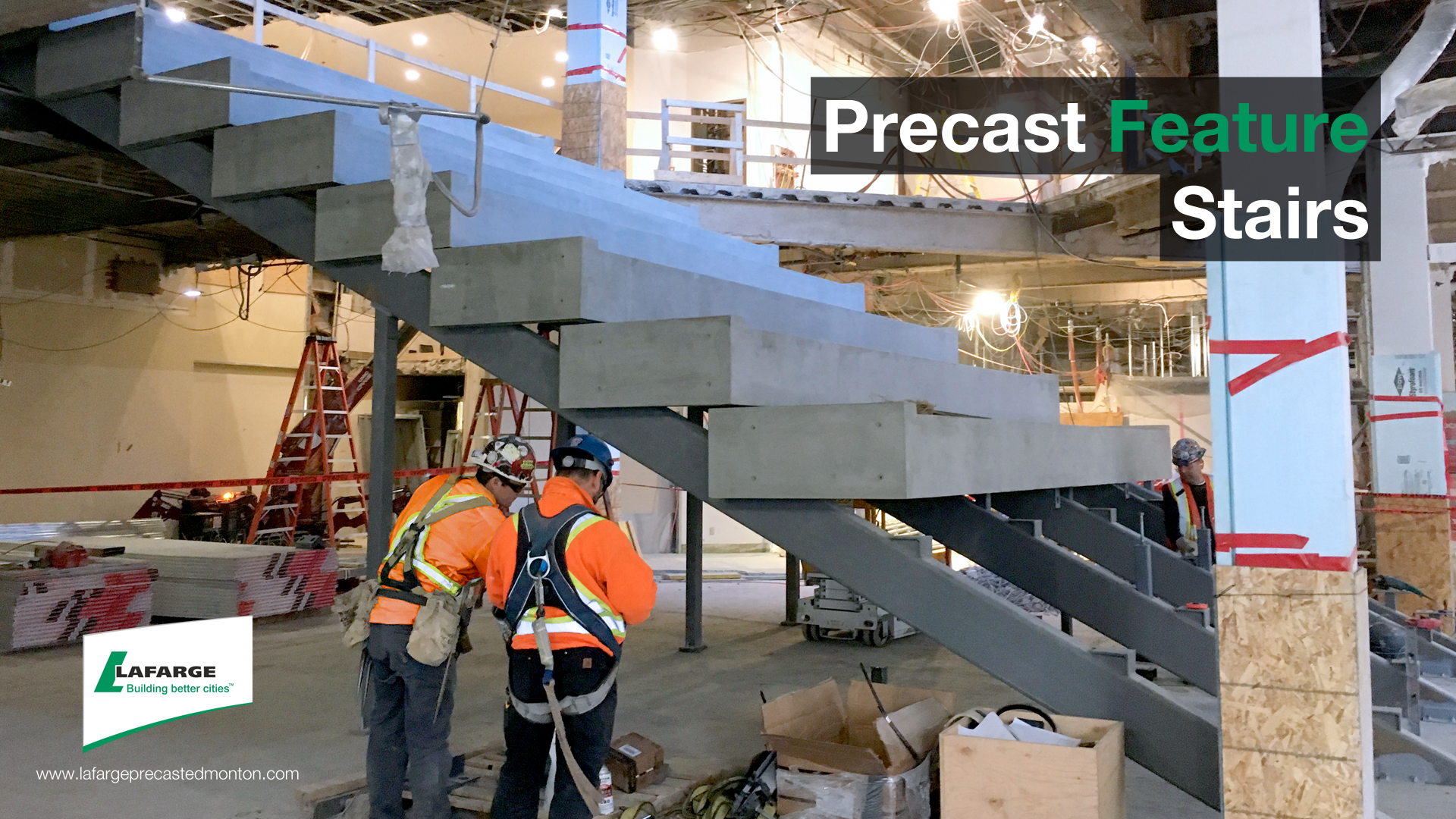 Lafarge Precast Edmonton Concrete Stair Embridge Chandos Feature Architectural