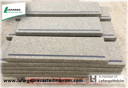 Lafarge Architectural Precast Concrete Steps with non slip inserts Edmonton