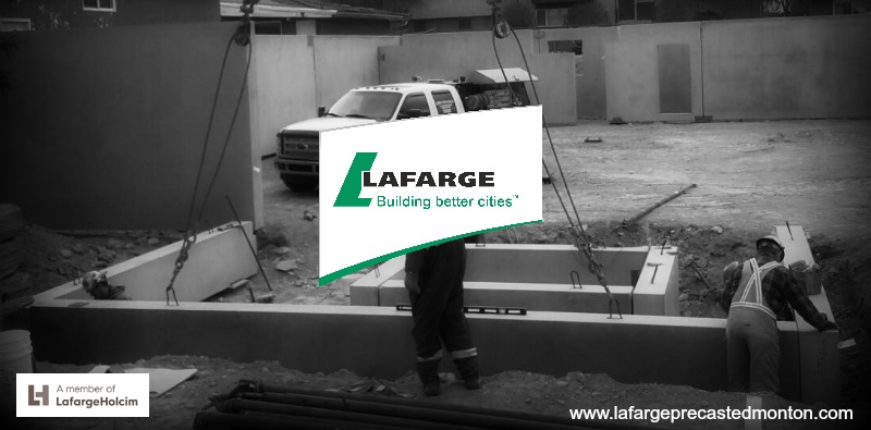 Precast concrete foundation walls Alberta by Lafarge Precast Edmonton