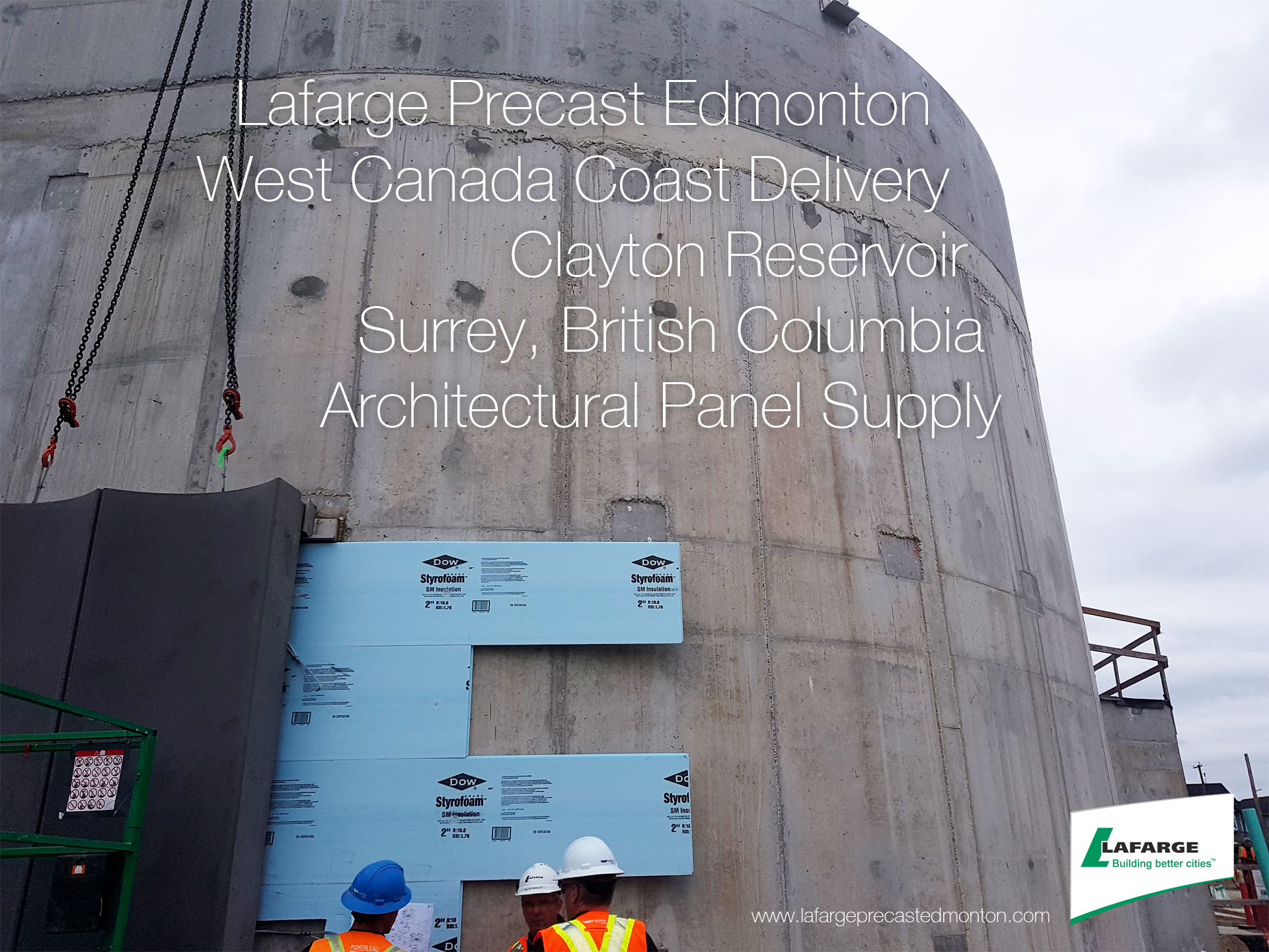 cement panels architectural quality control Lafarge Precast Edmonton