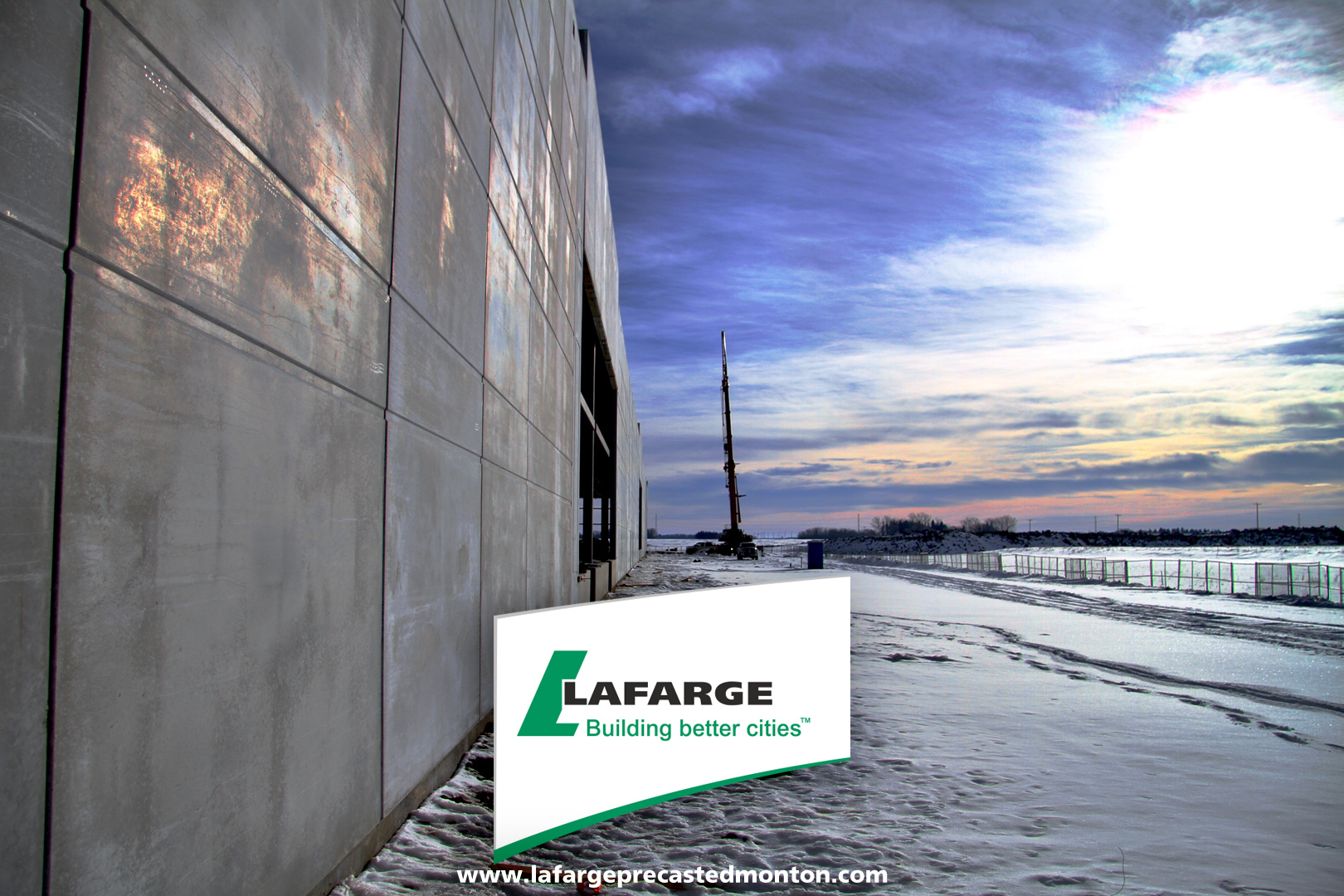 Lafarge Precast Edmonton Insulcore Precast Concrete walls tilt-up cement construction building efficient Elan Southport