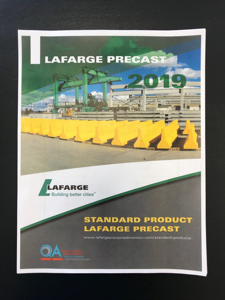 Lafarge Standard Products Catalogue Lafarge Precast Edmonton Alberta