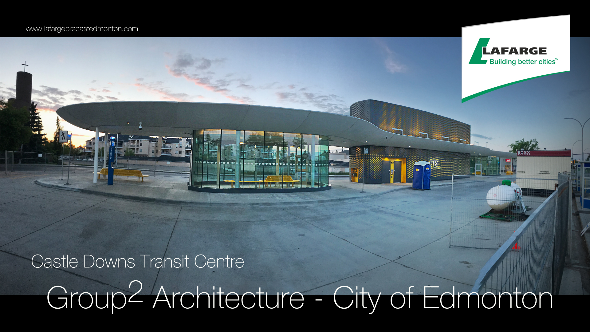 UHPC Ductal Architectural Panels Edmonton Lafarge Precast Castle Downs Transit Centre City of Edmonton Group 2